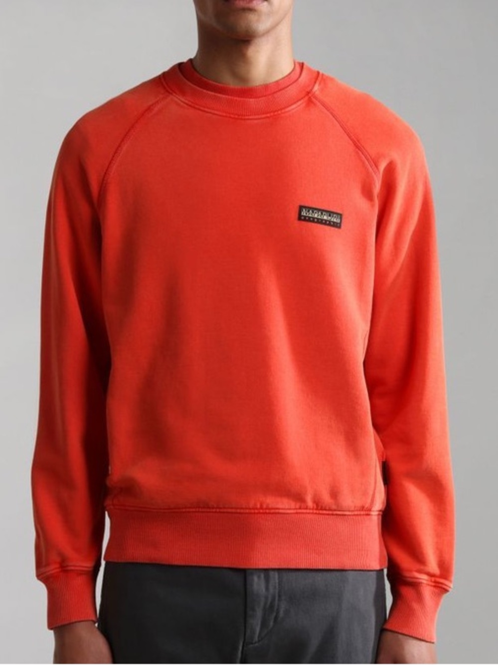 Napapijri Geographic Men's Crewneck Sweatshirt - Orange/Red (Size XL)